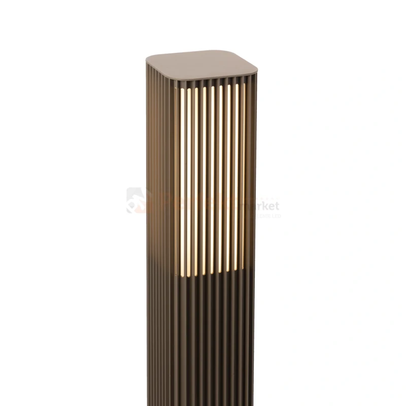 Lampa ogrodowa stojąca słupek ASTRID 3000K DALI2 85cm IP65 czarny wymiary.webp