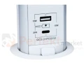 Gniazdo meblowe wysuwane LIFT BOX 3x230V + 1xUSB-A + 1xUSB-C białe perfekt market olsztyn