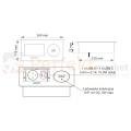 Gniazdo meblowe otwierane ZOEBOX 1x230V + 1xUSB-A + 1xUSB-C z ładowarką indukcyjną czarne perfekt market olsztyn