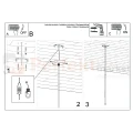 Lampa wisząca PASTELO złota tuba rurka 1xG9 SL.1170 Sollux Lighting - 6