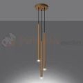Lampa wisząca PASTELO złota 3xG9 SL.1172 Sollux Lighting - 3