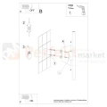 Kinkiet ścienny PASTELO złoty 2xG9 SL.1179 Sollux Lighting - 6