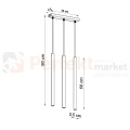 Lampa wisząca PASTELO złoty połysk 3xG9 SL.1196 Sollux Lighting - 5