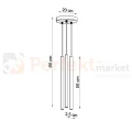 Lampa wisząca PASTELO złoty połysk 3xG9 SL.1197 Sollux Lighting - 5