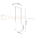 Lampa wisząca LAGOS złoty połysk 2xGU10 SL.1241 Sollux Lighting - 5
