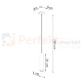 Lampa wisząca LAGOS złoty połysk 1xGU10 SL.1200 Sollux Lighting - 5