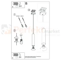 Lampa wisząca LAGOS złoty połysk 1xGU10 SL.1200 Sollux Lighting - 6