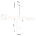 Lampa wisząca PASTELO złota 2xG9 SL.1305 Sollux Lighting - 5
