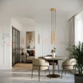 Lampa wisząca PASTELO złota 2xG9 SL.1305 Sollux Lighting - 7