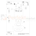 Plafon sufitowy MIKA złoty 1xGU10 SL.1283 Sollux Lighting - 6