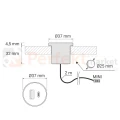 Ładowarka USB A+C 12V DC montowana w płycie meblowej czarna perfekt market olsztyn