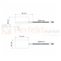 Zasilacz wtyczkowy LED 12V DC 36W 3,0A z przewodem 2m i gniazdem MINI AMP perfekt market olsztyn