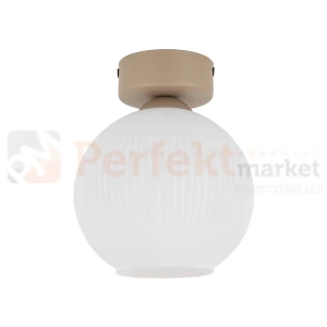 Lampa sufitowa w stylu skandynawskim z kloszem z ryflowanego szkła VIRLO 11357