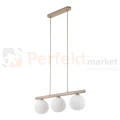 Lampa wisząca w stylu skandynawskim z kloszem z ryflowanego szkła na listwie VIRLO 11079 perfekt market olsztyn