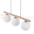 Lampa wisząca w stylu skandynawskim z kloszem z ryflowanego szkła na listwie VIRLO 11079 perfekt market olsztyn