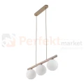 Lampa wisząca w stylu skandynawskim z kloszem z ryflowanego szkła na listwie VIRLO 11079 perfekt market olsztyn