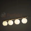 Lampa wisząca w stylu skandynawskim z kloszem z ryflowanego szkła na listwie VIRLO 11080 perfekt market olsztyn
