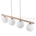 Lampa wisząca w stylu skandynawskim z kloszem z ryflowanego szkła na listwie VIRLO 11080 perfekt market olsztyn