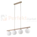 Lampa wisząca w stylu skandynawskim z kloszem z ryflowanego szkła na listwie VIRLO 11080 perfekt market olsztyn
