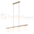 Lampa wisząca w stylu skandynawskim z kloszem z ryflowanego szkła na listwie VIRLO 11080 perfekt market olsztyn