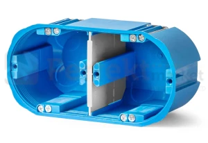 Puszka do ścian pustych 2x60mm głęboka z przegrodą MULTIBOX 32092203