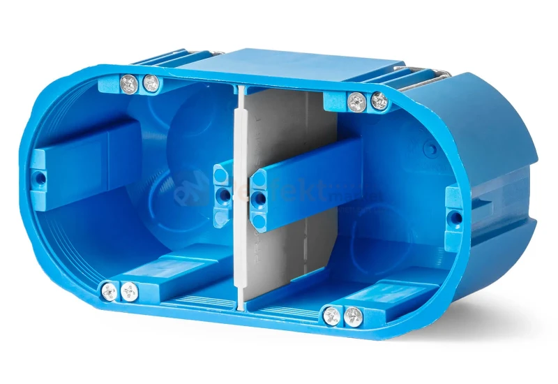 Puszka do ścian pustych 2x60mm głęboka z przegrodą MULTIBOX 32092203 perfekt market olsztyn
