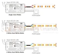 MiBoxer odbiornik do taśm LED MONO/CCT 12-24V max 6A, 2 i 3-przewodowy RF+WiFi LC3-WR perfekt market olsztyn
