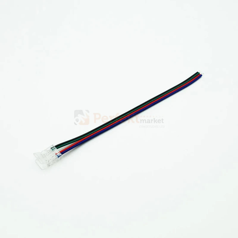 Złączka zasilająca przewód-taśma do LED COB RGB 10mm CLICK! perfekt market olsztyn