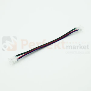 Złączka taśma-przewód-taśma do LED COB RGB 10mm CLICK!