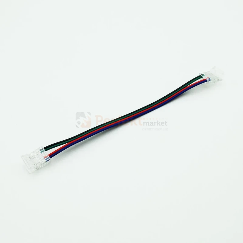 Złączka zasilająca taśma-przewód-taśma do LED COB RGB 10mm CLICK! perfekt market olsztyn