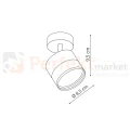 Spot kinkiet ruchomy Kendal 1xGX53 IP20 transparentny/biały perfekt market olsztyn