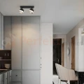 Listwa ruchoma Kendal 2xGX53 IP20 transparentny/czarny perfekt market olsztyn