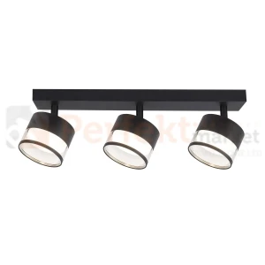Listwa ruchoma Kendal 3xGX53 IP20 transparentny/czarny
