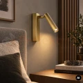 Kinkiet ścienny do sypialni regulowany KONA LED 6W CCT złoty 2.webp