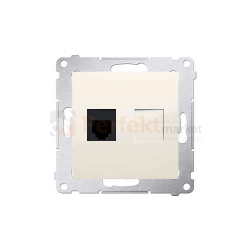 Simon 54 Gniazdo telefoniczne pojedyncze RJ12 kremowe DT1.01/41 biały białe bez ramki perfektmarket