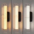 Kinkiet LED Trivia czarny ryflowany nowoczesny 6W LED CCT IP44 - 2