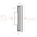 Kinkiet LED Trivia czarny ryflowany nowoczesny 6W LED CCT IP44 - 7