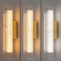 Kinkiet LED złoty ryflowany nowoczesny Trivia 6W LED CCT IP44 - 2