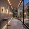 Kinkiet LED złoty ryflowany nowoczesny Trivia 6W LED CCT IP44 - 5