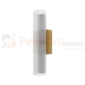 Kinkiet LED złoty ryflowany nowoczesny Trivia 6W LED CCT IP44 - 8