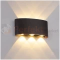 Kinkiet ścienny zewnętrzny LED LUMEPRA 6x1W 3000K IP54 czarny perfekt market olsztyn