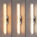 Kinkiet LED ryflowany chrom Trivia 11W LED CCT IP44 - 2
