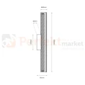 Kinkiet LED ryflowany chrom Trivia 11W LED CCT IP44 - 8