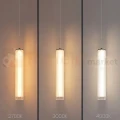 Lampa wisząca czarna ryflowana tuba Trivia Black 10W LED CCT IP44 - 2