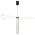 Lampa wisząca czarna ryflowana tuba Trivia Black 10W LED CCT IP44 - 6