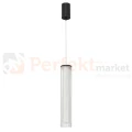 Lampa wisząca czarna ryflowana tuba Trivia Black 10W LED CCT IP44 - 8