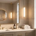Lampa wisząca złota tuba ryflowana Trivia Gold 10W LED CCT IP44 - 3