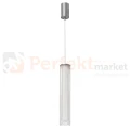 Lampa wisząca ryflowana tuba chrom Trivia 10W LED CCT IP44 - 6