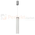 Lampa wisząca ryflowana tuba chrom Trivia 10W LED CCT IP44 - 8