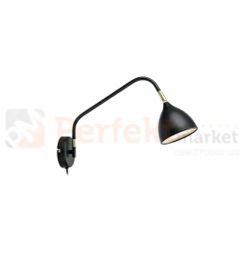 Kinkiet lampa ścienna Valencia Markslojd 106081 regulowana czarna